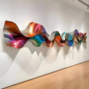 Scultura <span class=keywords><strong>da</strong></span> <span class=keywords><strong>Parete</strong></span> <span class=keywords><strong>in</strong></span> <span class=keywords><strong>Metallo</strong></span> di Lusso Personalizzata OEM <span class=keywords><strong>in</strong></span> Stile Arabo, Decorazione Artistica Forgiata a Mano con Curva a Onda per Hotel, Lounge o Gallerie - Product Image 2