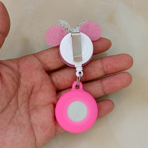 Cartoon Shiny Plastic PVC Nurse Doctor Badge Reel Retractable Hospital Medical FOB Pocket Watch Clip Hanging Clock - Product Image 3