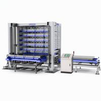 Système de stockage automatique de tôles métalliques, entrepôt vertical pour plaques d'acier, écran tactile PLC, rayonnage de stockage intelligent pour usine