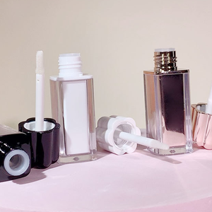 Tubes carrés transparents pour <span class=keywords><strong>gloss</strong></span> à lèvres de 3 ml, tubes vides à double couche électro-plaqués or <span class=keywords><strong>rose</strong></span> pour l'emballage de <span class=keywords><strong>gloss</strong></span> à lèvres et d'huile à lèvres - Product Image 5
