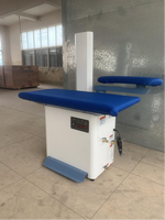 Table de repassage commerciale intégrée avec générateur de vapeur électrique 3KW et bras pour manches – Équipement de finition de vêtements