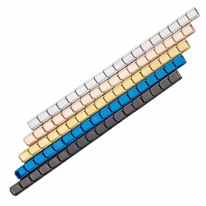 <b>Bracelet</b> Module DIY Single 18 Section Stainless Steel Accessories Durable Excellent Color Retention Italy Charm <b>Bracelets</b> - Product Image 3