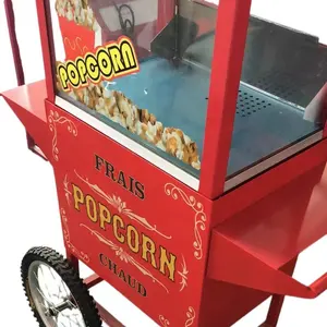 Macchina elettrica per popcorn con carrello fornello per popcorn macchina per popcorn vendita calda elettrica 2023