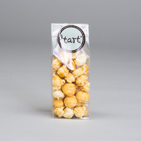 Sacs Alimentaires Carrés à Fond Bloc en Cellophane/BOPP/OPP Transparents Imprimés Personnalisés pour Bonbons/Pain/Aliments