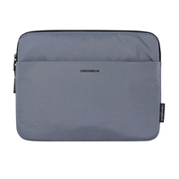 Housse de protection pour ordinateur portable en polyester léger, compatible avec plusieurs tailles, minimaliste, noire, hydrofuge, convertible, unisexe