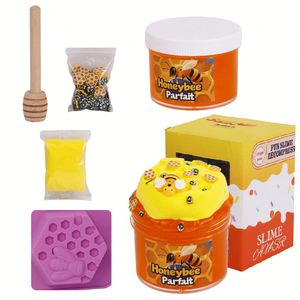 Cross-border Hot Sale <b>Slime</b> Bee Bullhead Glue Diy Crystal Mud Toy Sparkling Glue Toy Extrusion and Decompression Toy - Product Image 4