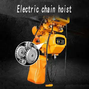Factory 3 Ton 5 Ton 10 Ton Electric Chain Hoist 110v 220v 240v 380v Heavy Load Lift Chain Hoist With Motor Trolley