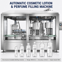 Machine de rinçage, remplissage et bouchage de bouteilles en PET et en verre pour eau potable pure minérale, entièrement automatique et à grande vitesse