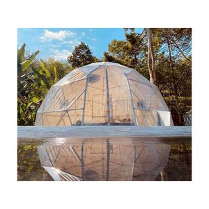 Tente ronde de luxe en PVC connecté, dôme d'extérieur, Camping, hôtel, étanche, université - Product Image 1