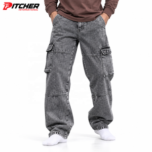 Colección de jeans personalizados para hombre al por mayor, línea de ropa de jeans para hombre, jeans para hombre OEM, marca privada, MOQ bajo - Product Image 1