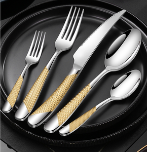 Kitchen <strong>Cutlery</strong> Sets Luxury High Quality Stainless Steel Spoon Fork Knife <strong>Cutlery</strong> Set for Hotel - Product Image 3