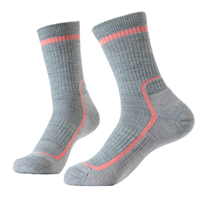 Offre Spéciale Chaussettes de course tricotées en laine mérinos pour femmes Respirantes Antidérapantes Sportives pour une utilisation en intérieur Couleur blanche Sublimation de la sueur