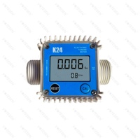 Débitmètre numérique à turbine à section variable en acier inoxydable K24 pour eau/liquide/huile, précision 1%, pression 20 BAR, débit 10-120 L/min