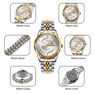 Montre à quartz SKMEI 9268, <span class=keywords><strong>marques</strong></span> <span class=keywords><strong>de</strong></span> luxe <span class=keywords><strong>françaises</strong></span>, acier inoxydable, cadran <span class=keywords><strong>de</strong></span> 40 mm, bracelet <span class=keywords><strong>de</strong></span> 18 mm, mode, affaires, luxe - Product Image 4