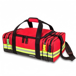 Free sample Waterproof, portable, and durable <b>wheeled</b> firefighter gear <b>bag</b> with reflective trim front pocket - Product Image 1