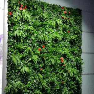 Directo de fábrica al por mayor alfombra de hierba jardín vertical verde artificial fondo de pared - Product Image 2