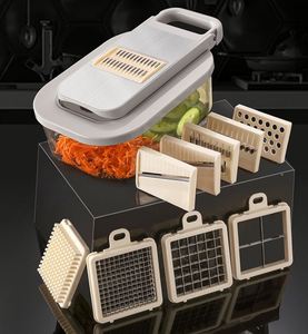 Nouvel Hachoir Manuel en Plastique PP pour Légumes avec Récipient, Coupe-Oignons et Légumes pour Salade - Product Image 1
