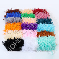 Garnitures colorées de frange de plume de Chandelle de dinde de vente bon marché pour la décoration de Costumes de spectacle de partie de carnaval