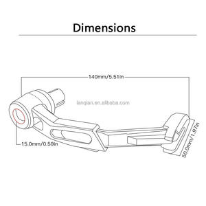 Accesorios de motocicleta para CFMOTO CF <span class=keywords><strong>MORO</strong></span> 450SS 450 SS 2022-2024 2023 empuñaduras de manillar palancas de embrague de freno Protector - Product Image 6