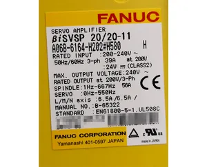 Fanuc spindle amplifier asli Jepang A06B-6164-H202 # H580