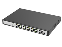 Switch PoE L3 empilable géré par le cloud à 24 ports, réseau Ethernet Gigabit haute vitesse, cœur SFP+ 10G pour caméra IP, VoIP et point d'accès