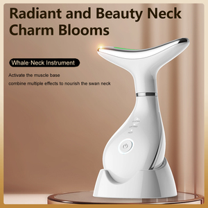 3 in 1 Facial Neck Beauty Massager and Face Lifting Anti Wrinkle Machine Custom LOGO Guasha Device MK-1022 <b>Red</b> <b>Light</b> <b>Therapy</b> Wan - Product Image 6