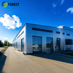 Atelier industriel en structure métallique de qualité supérieure avec système de porte à rouleaux automatique, usine certifiée ISO9001 - Product Image 1