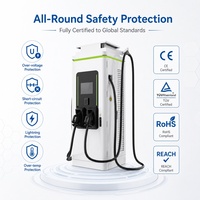 Station de recharge rapide DC MIDA 60kW 80kW 120kW OCPP 1.6J Niveau 3 pour véhicules électriques, double CCS2 GBT, pour projets de flottes commerciales