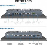 PC industriel à écran tactile de 15 pouces, adopte une conception sans ventilateur pour un fonctionnement silencieux et stable. Windows 11 Pro, processeur Celeron J6412