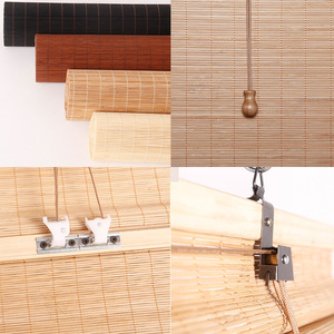 Irini Doğal Bambu Çevre Dostu Çocuk Güvenli Ankastre Stor Perde Balkon Pencere Kapı Işık Kontrolü için Güneşlik Perde - Product Image 2