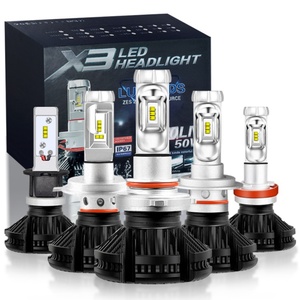 ไฟหน้ารถยนต์ LED X3 รุ่น H1 H3 H7 H11 9005 9006 H4 อุปกรณ์ตกแต่งรถยนต์ - Product Image 1