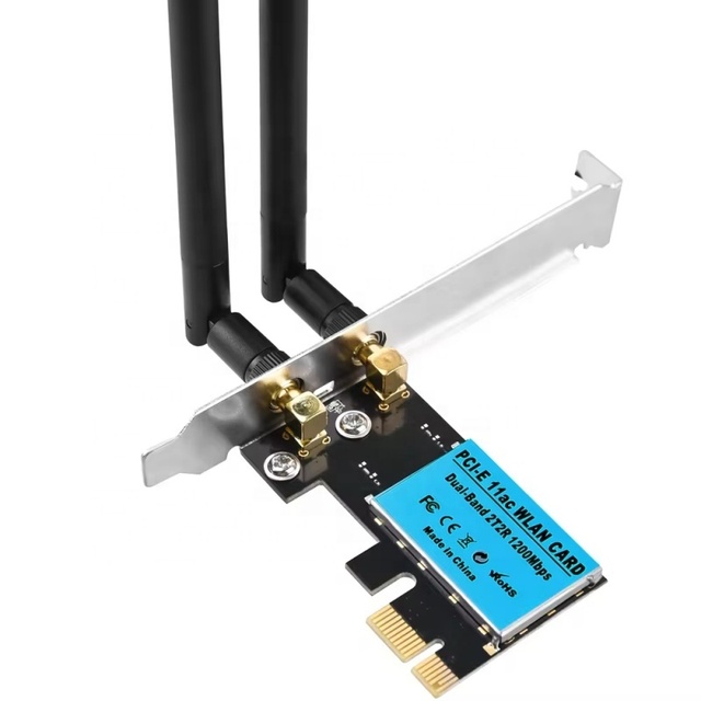 Hot Selling AC1200Mbps WiFi Adapter Wireless Wifi Dongle PCI Express Network Card 2.4G/5GHz Wireless PCI-E LAN Card