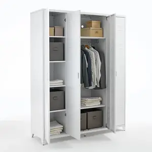 Équipement de bureau nouveau mobilier de bureau stockage industriel armoire en acier à 4 portes armoires en métal