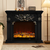 Cheminée électrique de style américain et européen, meuble décoratif, pièce maîtresse avec fonction de chauffage à flamme simulée pour la maison