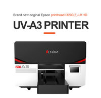 Imprimante numérique UV à plat A3 avec tête d'impression I3200 pour cartes, matériaux souples et œufs