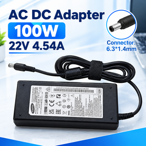 อะแดปเตอร์ AC DC 100W 22V 4.54A แหล่งจ่ายไฟ 6.3 x 1.4 มม. ตัวเชื่อมต่อแบบสวิตชิ่งสำหรับจอภาพทีวี - Product Image 1