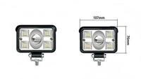 Phare de travail LED laser bicolore 12-80V, projecteur longue portée 500M, faisceau blanc et jaune, feu antibrouillard tout-terrain pour camion, VTT, SUV
