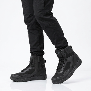 DF33 Outdoor camping Men Black Mesh Tactical <b>Boots</b> High Top Ankle Shoes All Seasons Waterproof Casual Outdoor Wear - Product Image 6