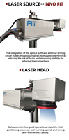 Machine de marquage laser UV 3D de bureau JPT 3W 5W 10W pour marquage haute précision sur résine, plastique, bois, papier, refroidissement par air/eau