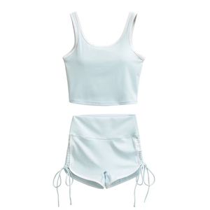 Ensemble de sport pour femme : Leggings de yoga taille haute et haut court pour un soutien complet pendant l'exercice - Product Image 3