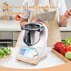 Pièces pour robot de cuisine <span class=keywords><strong>Planche</strong></span> coulissante pour Thermommix TM6 TM5, <span class=keywords><strong>planche</strong></span> coulissante en bois, curseur avec poignées ergonomiques - Product Image 4