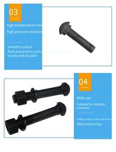 สลักเกลียวสำหรับรางรถไฟแบบ<span class=keywords><strong>หางปลา</strong></span>สำหรับอุตสาหกรรมและเหมืองสลักเกลียวสำหรับติดตามความแข็งแรงสูง - Product Image 6