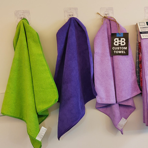 30*30cm 200-350gsm casalinghi in microfibra asciugamano rosa <span class=keywords><strong>blu</strong></span> giallo verde rosso panno in microfibra per la pulizia in Buck - Product Image 3