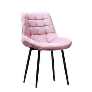 Nordic Modern Design Hotel Restaurant Upholstered <b>Velvet</b> Dining <b>Chair</b> With Metal Legs - Product Image 6