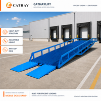 Rampe de chargement mobile pour entrepôt 6-12T, rampe de chargement/déchargement de conteneurs pour chariot élévateur