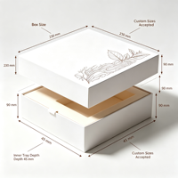 Boîte cadeau en papier gaufré personnalisée pour café, emballage cadeau général