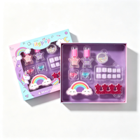 Lot de Gros pour Enfants : Kit de Manucure Lavable, Vernis à Ongles Pelable, Lime à Ongles, Séparateurs d'Orteils, Autocollants – Cadeau Idéal pour Filles