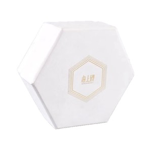Hexagonal Lid Cosmetic Gift <b>Box</b> Paper Material Logo Printing Custom Design Packaging - Product Image 2