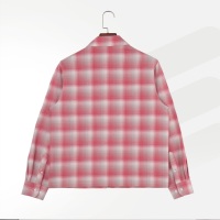 Chemise-veste en flanelle à carreaux pour homme, col montant, style ample et carré, coupe courte, vintage, streetwear, décontractée, printemps-automne