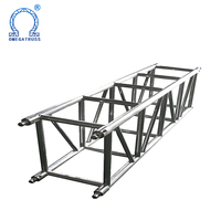 Sistema de Truss para DJ, de Aluminio, Plateado, Diseño Modular de Líneas Cuadradas, Instalación Rápida, para Escenarios de Eventos